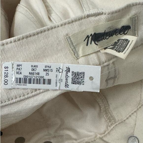 NWT Madewell The '90s Straight Jean in Vintage Canvas Size 25 - Picture 8 of 14